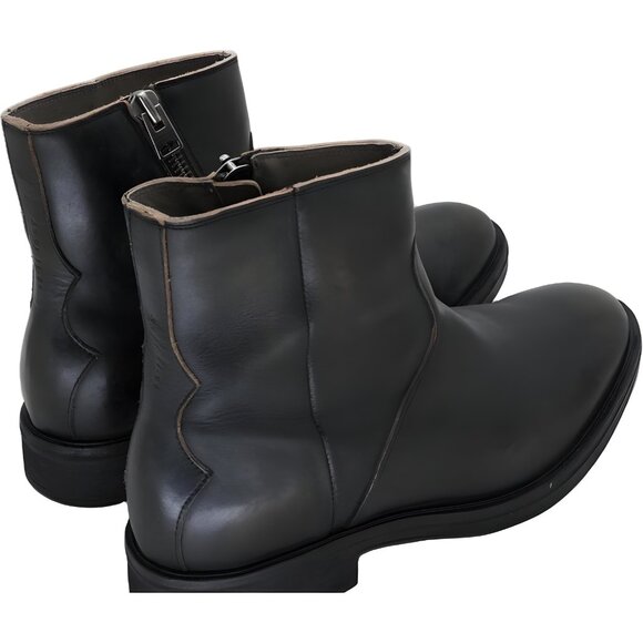 All Saints Lang Chelsea Boots Black Ankle Zip Dress Men's US 11 - Picture 3 of 6